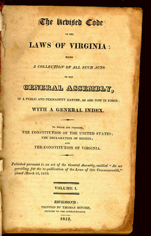 Virginia Code 1819