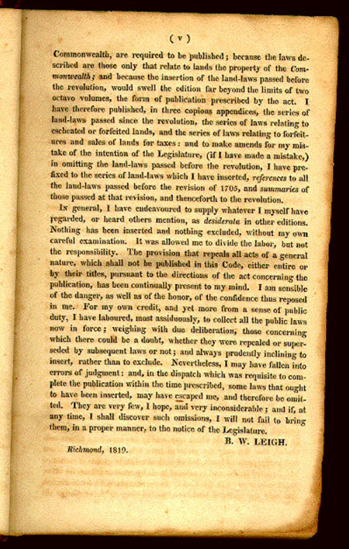 Virginia Code 1819